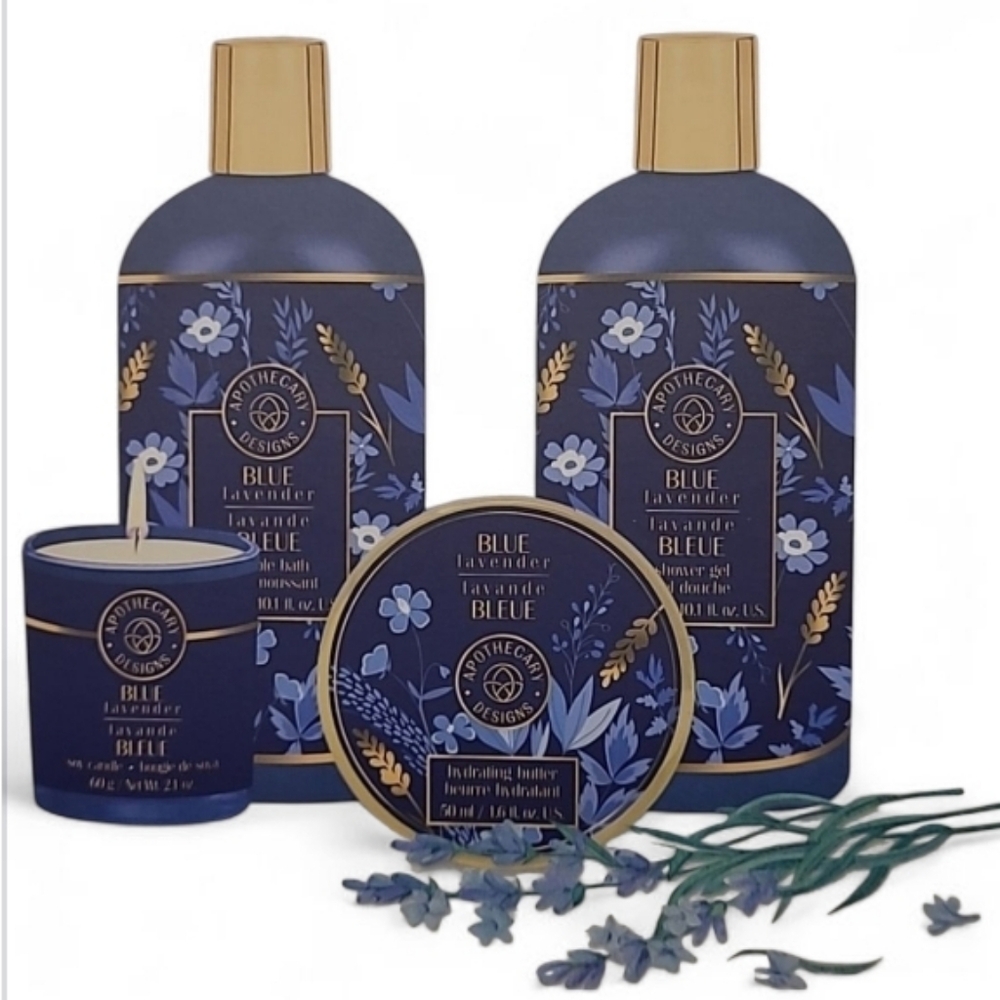 🎁 Blue Lavender Bath & Body Set